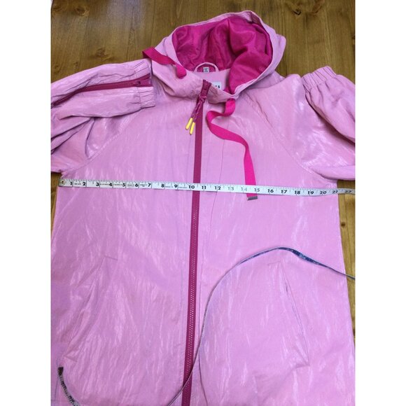 Nikki Jones Lightweight Luster Pink Bonbon Hooded Jacket Womens Size XS - Picture 9 of 10